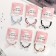 Hair gum "Pearl bow" 7 cm, mix