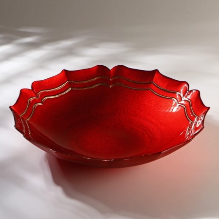 Serving dish "Alice", d = 30 cm, red color