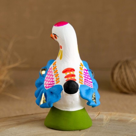 Dymkovo toy "Duck", 10 cm, mix-2