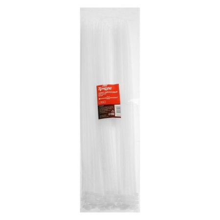 Clot of nylon tundra Krep for screed, 4.8x370 mm, white, in packaging 100 pcs.-1