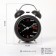 The alarm clock "One, Two", discrete move, D-6.5 cm, 12 x 8 cm, black