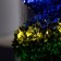 Girlynda "Horse tail" 10 threads of 2 m, silver thread, 200 LED, glow of multi, 2 modes, solar battery