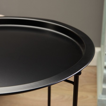 Coffee table, black tray-1