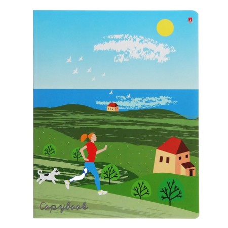 Notebook of 48 sheets in the cage "Seasons", covered cardboard, matte lamination of Soft Touch, foil, mix-5