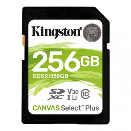 Memory map SDXC 256GB Kingston SDS2/256GB Canvas Select Plus W/O Adapter
