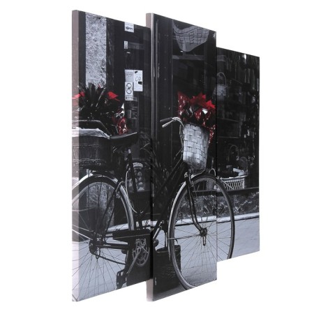 Modular picture "Black and white bike" (2-25x52; 1-30x60) 60x80 cm-1