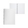 A notebook of 80 sheets in a cage on a spiral Erichkrause Total White, a plastic cover, an offset block, whiteness 100%, white