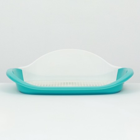 Dog toilet, 57 x 42 x 16 cm, white/blue-3