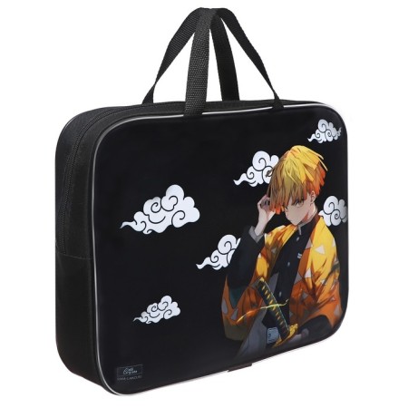 Folder with handles Textile A4, 350 x 270 x 70 mm, calligrata "Anime blade"-2