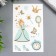 Tattoo on the body color "princesses and locks" with gold mix 12x7.5 cm