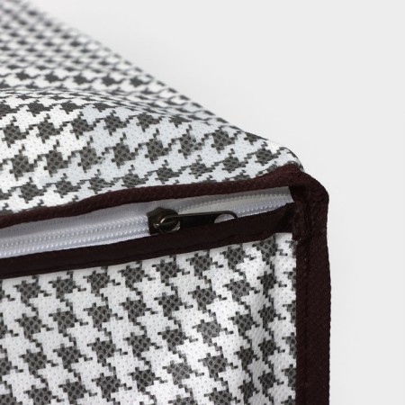 COVFR for storing things "Willy", 45 × 30 × 20 cm, white-brown color-3