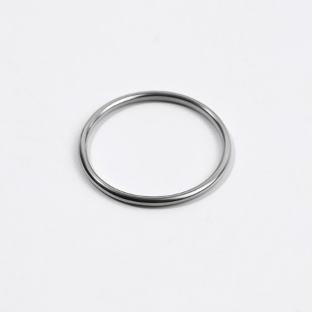 Step ring, metal, 20 mm, 20 pcs, silver color-1