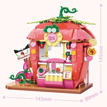 Block designer "Cafe Strawberries", 350 parts-1
