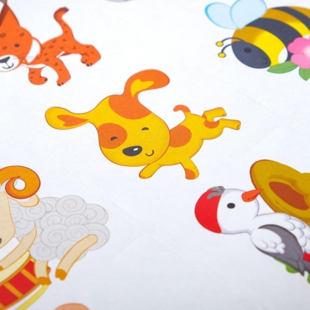 Stickers "on cabinets, cribs and chairs" 4 sheets A3 + A4 list of 30 people-3