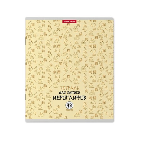 Notebook for recording hieroglyphs, 48 ​​sheets in a cage, Erichkrause "Chinese letter", mix-3