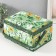 Casket for needlework "Summer flowers on green" 19x26x14.5 cm