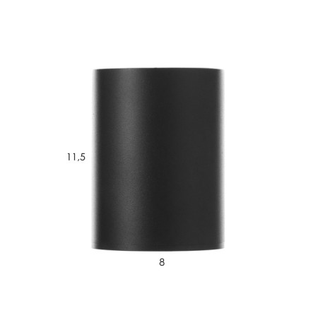 GU10 BLOUTE BLACK BLACK 8.5x8.5x10 cm-3