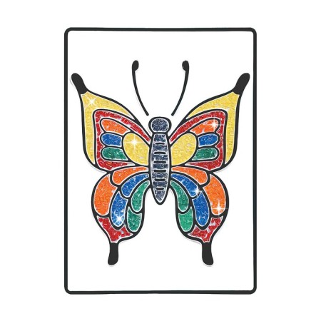 Picture with crystals "Butterfly", 12 × 18 cm-1