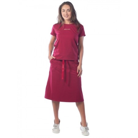 Female suit Relevant, size 44, burgundy color
