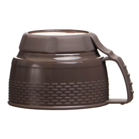 Thermos 1 l, with a glass flask, retains heat 12 hours, with a mug, brown-2