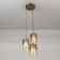 Suspended lamp Citilux "Emir" CL467033, 30x30x120 cm, 3x75W, E27, brown color