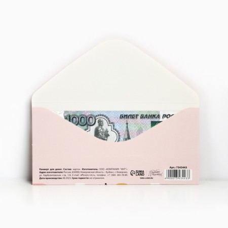 Конверт для денег «Покупай, что хочешь», 16,5 × 8 см-2