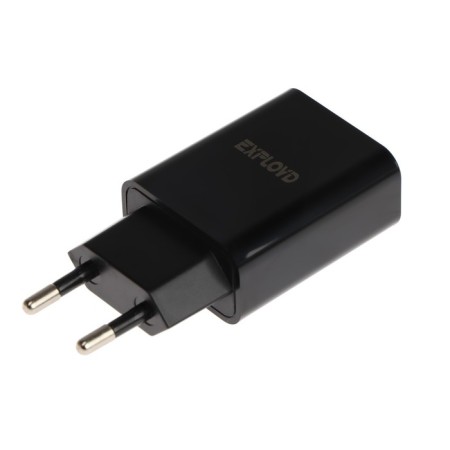 EXPLOYD EX-Z-1418, 1 USB, 2.4 A, black network-1