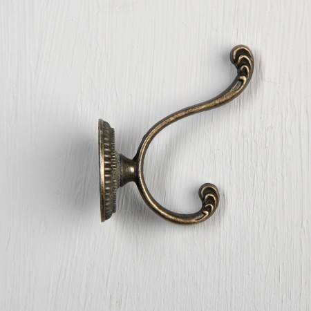 Hook furniture tundra TKD019, two -rod, bronze color-5