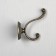 Hook furniture tundra TKD019, two -rod, bronze color