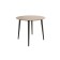 Dining table Scandil 2, 900 x 900 x 750, coffee/wenge