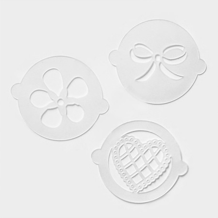 A set of culinary stencils for decorating baking "Bouquet", 8 pcs: 2 pcs d = 20 cm, 6 pcs d = 8 cm-13