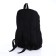School backpack from textiles on lightning, 3 pockets, black color