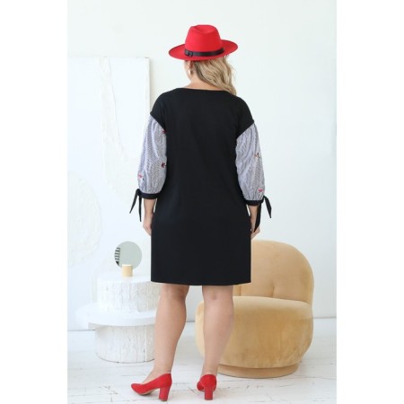 Female dress, size 56, black color-9