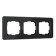 Frame for 3 posts Elite (black, glass) W0032448