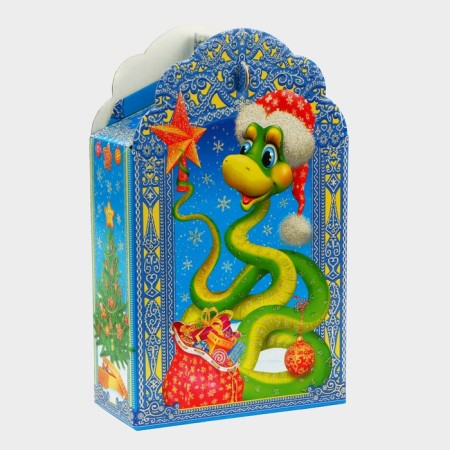 New Year. Gift box New Year's “visit” 16.8 x 7 x 25 cm.-1