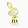 The Cup "Violin key", award figure, a stone stand white, 14.5 x 5 x 5 cm.