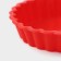 Silicone form for baking the shade “Circle Circle”, 11 × 2.5 cm, red color