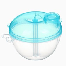 Container for baby food, 3 sections, type 3, 180ml., Blue color