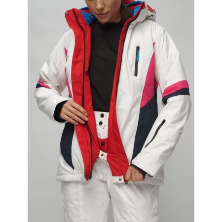 Ski suit female, size 50, white color-3