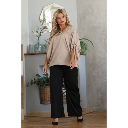 Female suit, size 48, beige color-10