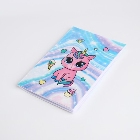 Gift set for the girl "Unicorn", wallet, notebook, handle-6
