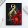 Set "since March 8 2-A Flowers": Diary 80 sheets and pen