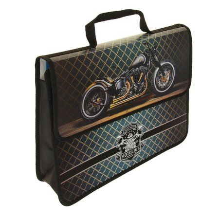 A4, 330 x 240 x 90 mm folder, plastic, Velcro, PM-A4-23, Road Moto 2018-1