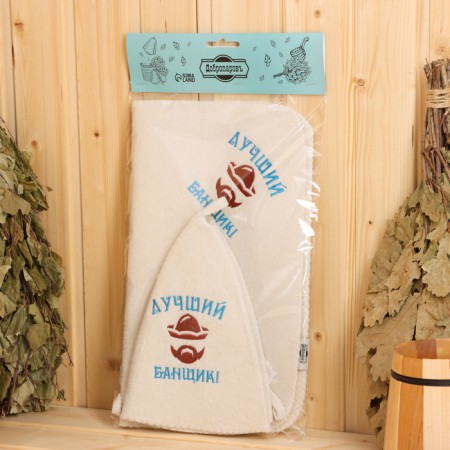 Set of bath 3 items "Best Banner", White, in film-9
