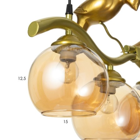 Chandelier 2616/4GD E27 40W gold 70x35x135 cm Bayerlux-6