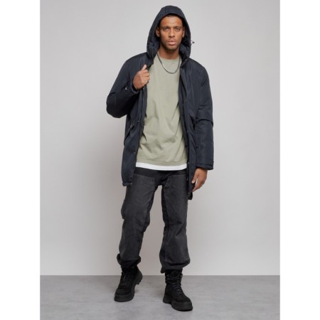 Lengered male winter, size 56, dark blue color-4
