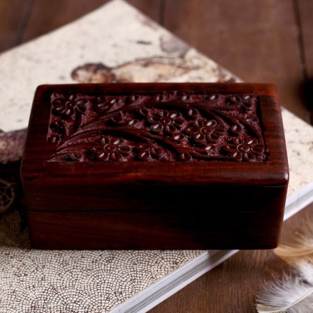 Casket wood 5.5x7.5x4 cm-2