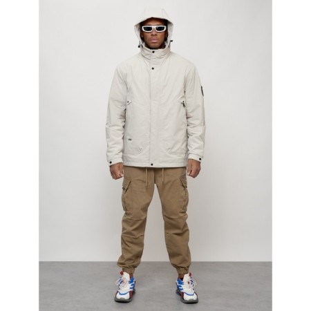 Male spring jacket, size 56, light gray color-13