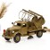 Mini-bar/stand for 2 bottles truck, green