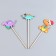 Wooden decor on the stick "Dragon" 20 × 6 × 0.4 cm, mix